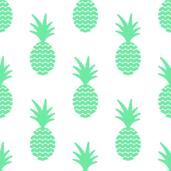 Ananas simple veto fond sans couture. Motif textile . — Image vectorielle