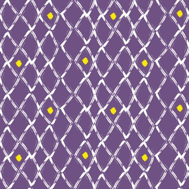 Fırça kontur sorunsuz mor örgü deseni.