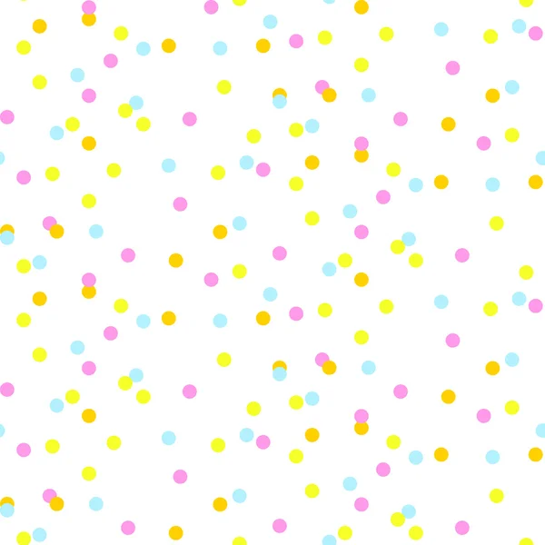 Colorido neon confetti fundo vetor sem costura . — Vetor de Stock