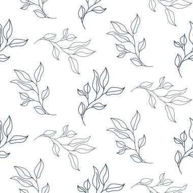 Pürüzsüz yay desenli. Açık doğal yaprak izi tasarımı.