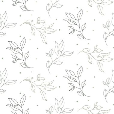 Pürüzsüz yay desenli. Noktalı açık doğal yeşillik..