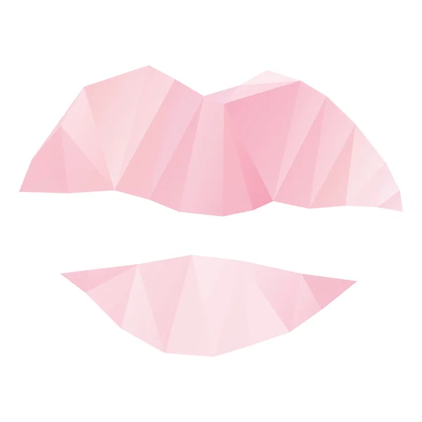 Abstract lips icon — Stock Vector
