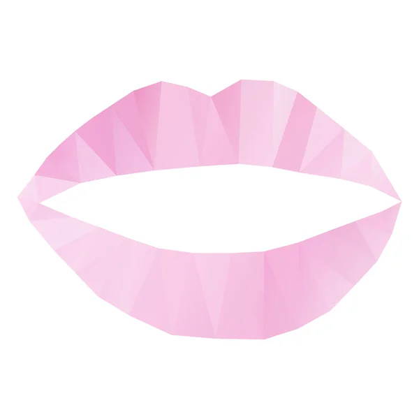 Abstract lips icon — Stock Vector