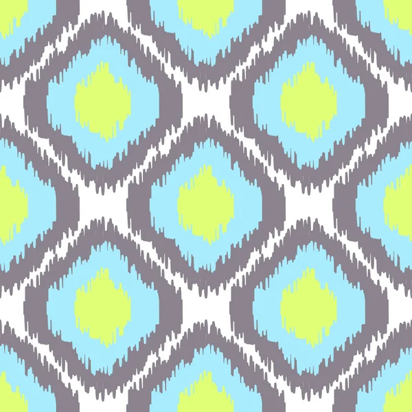 Ikat vektör seamless modeli. Geometrik arka plan kumaş, baskı veya kağıt ambalaj için.