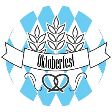 Bira oktoberfest satır logo rozet