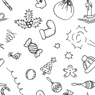 Noel desen arka plan. Sorunsuz vektör kağıt.