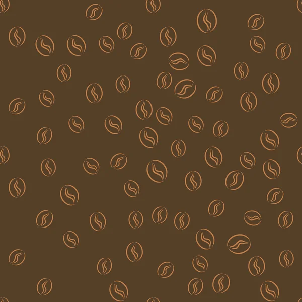 Кофейные зерна бесшовный узор. Оберточная бумага . — стоковый вектор