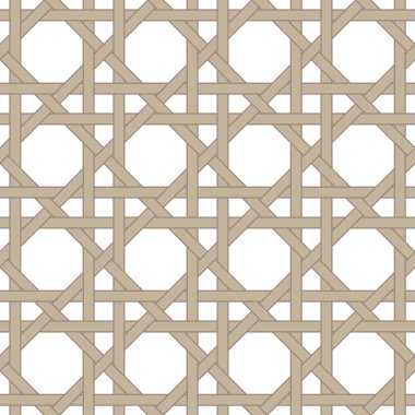 Twisted vine stripes pattern. Woven wood straps.