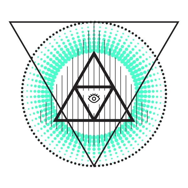 Geometria sagrada símbolos abstratos da alquimia . — Vetor de Stock