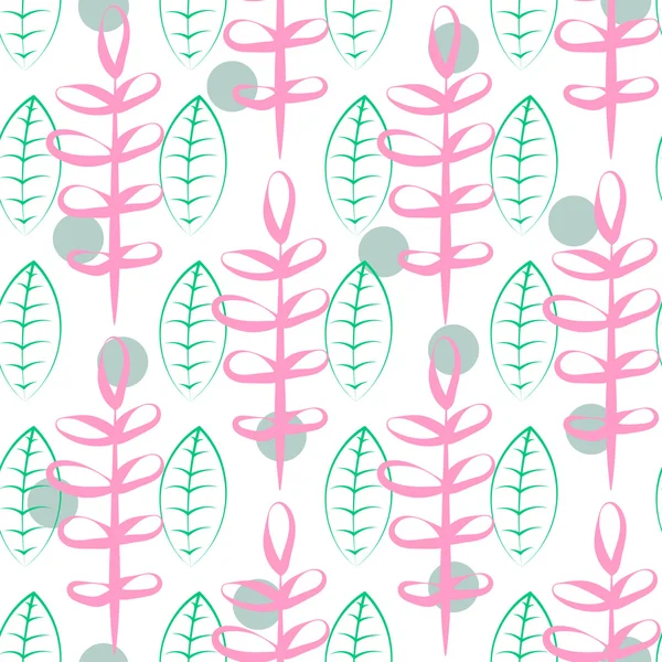 Foliage vector seamless pattern. — Stock Vector