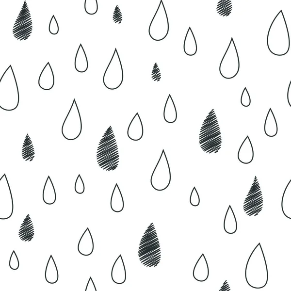 Patrón sin costura del vector del bebé. Impresión de lluvia divertida ligera para textil . — Archivo Imágenes Vectoriales
