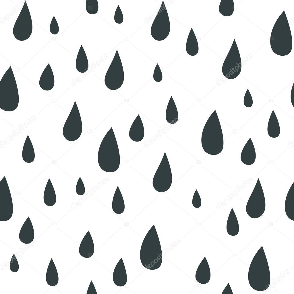 Baby vector seamless pattern. Light fun rain print for textil.