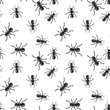 Vektör sorunsuz karınca kolonisi böcek desen.