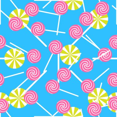 Tatlı şeker seamless modeli. Renkli şeker sarma kağıdı.