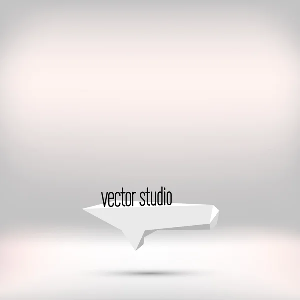 Vector branco estúdio quarto fundo fundo . — Vetor de Stock