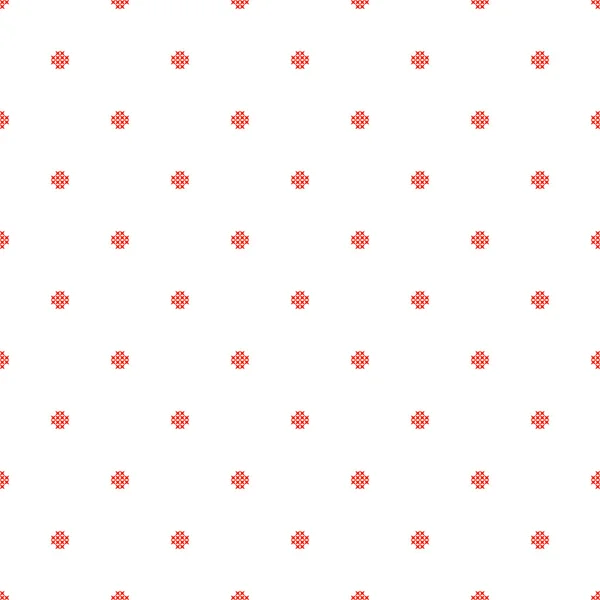 Cross stitch dot naadloze vector patroon. — Stockvector