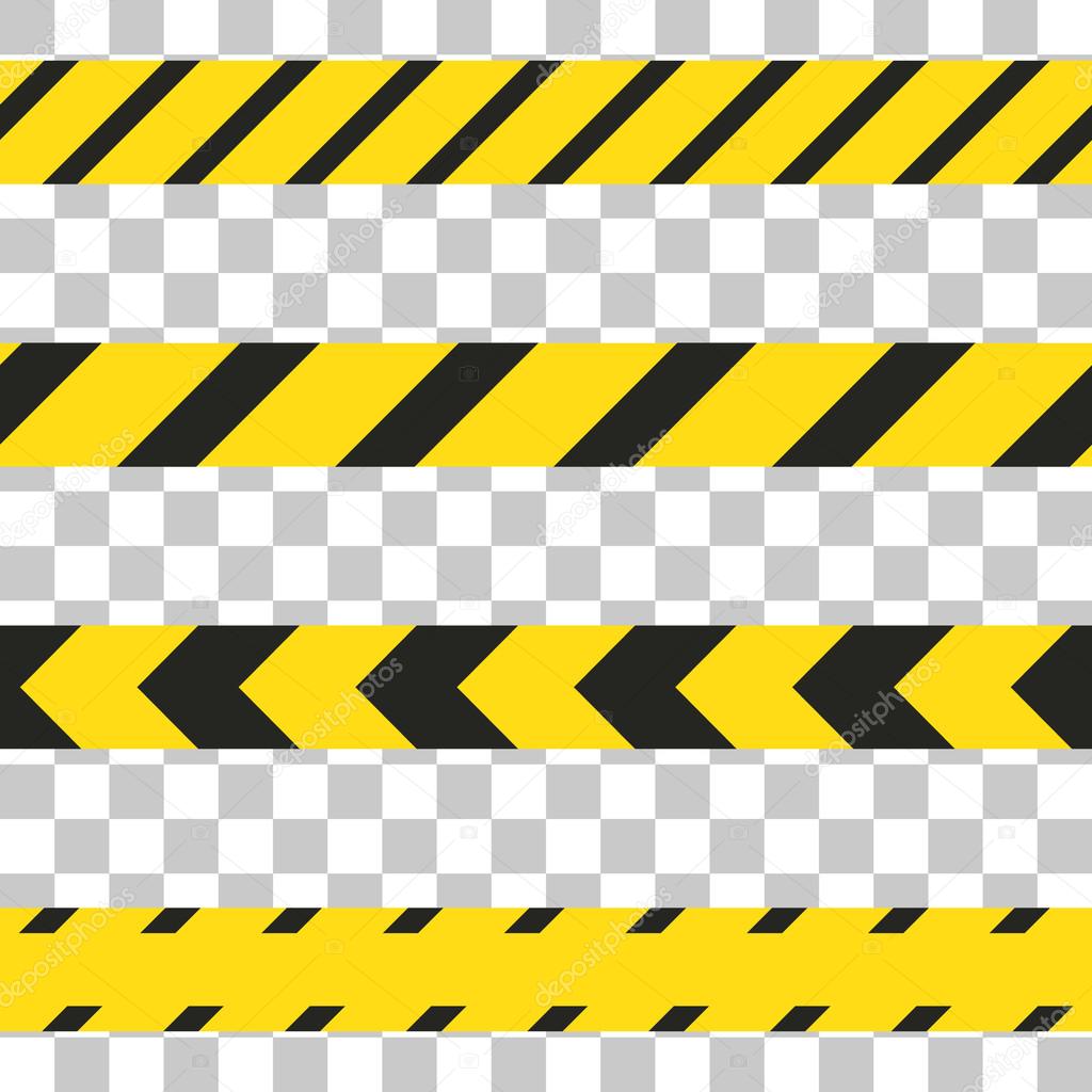 Do not cross the line caution tape.