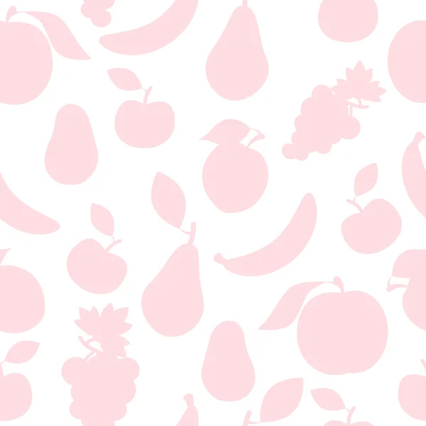 Patrón de fruta de color pastel . — Vector de stock