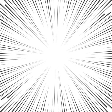 Vektör çizgi roman hız çizgileri arka plan.