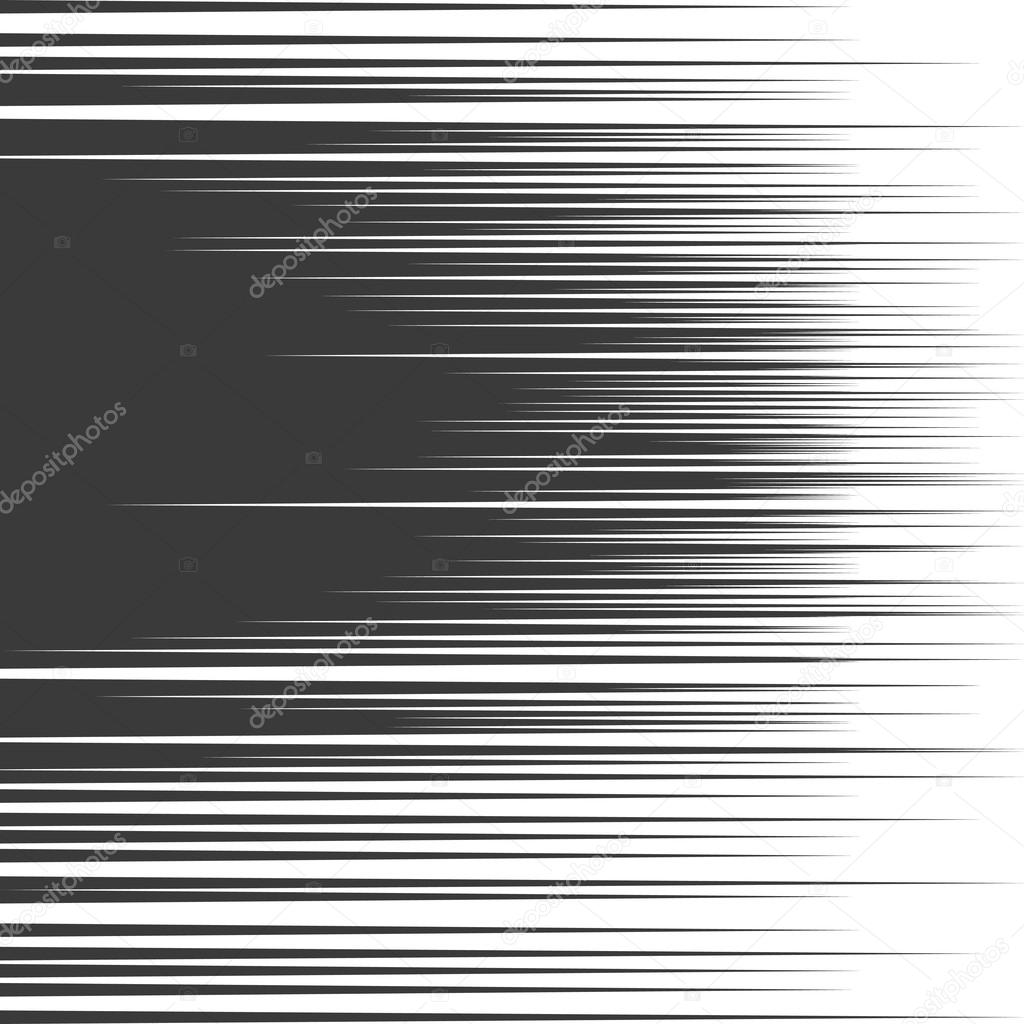 Vector comic book speed lines background.