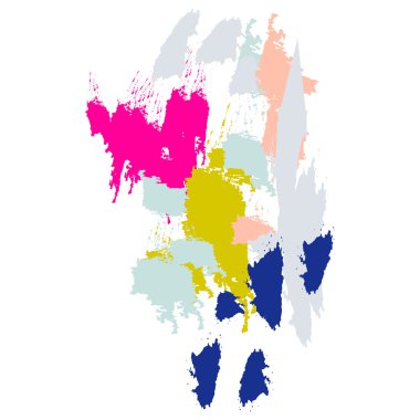 Akrilik boya fırça konturu taklit.