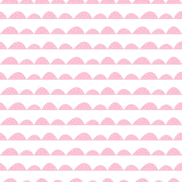Modèle scandinave rose sans couture dans le style dessiné à la main . — Image vectorielle
