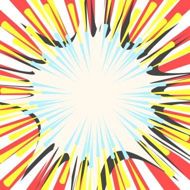 Çizgi roman vektör efektleri.