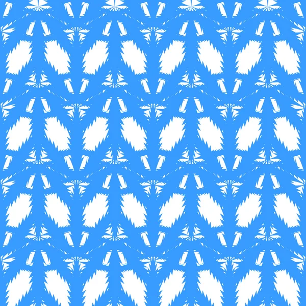 Absztrakt geometriai kék és fehér mintás. — Stock Vector