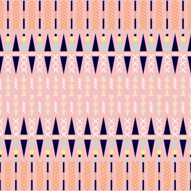 Etnik seamless modeli. Aztek kumaş tasarım.