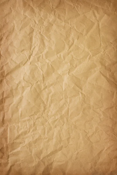 Buruşuk kahverengi kağıt arkaplan — Stok fotoğraf