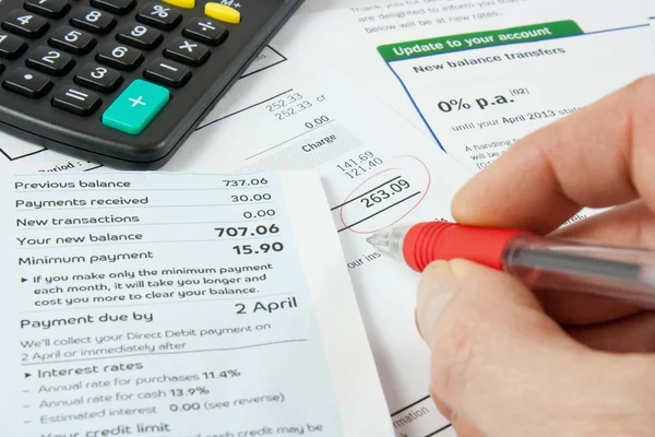 Banka hesapları hesap makinesi ile kontrol