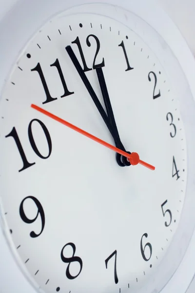 Clock face showing nearly twelve — Stock Photo, Image