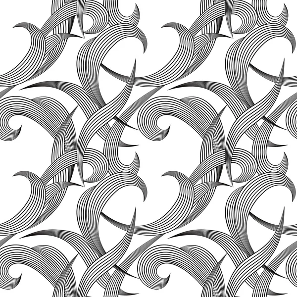 Monochrome géométrique moderne fond sans couture . — Image vectorielle