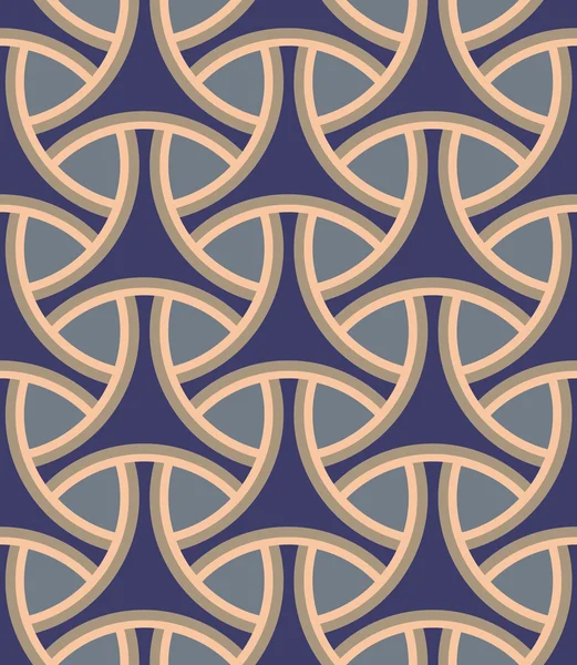 İç içe halkalar, dairesel kılavuz kesintisiz geometrik desen. Dört renkli arka plan vektör tasarımı.