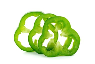 Beyaz arka plan üzerinde izole kırmızı biber