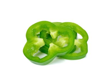 Beyaz arka plan üzerinde izole kırmızı biber