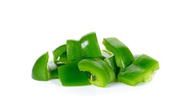 Beyaz arka plan üzerinde izole kırmızı biber