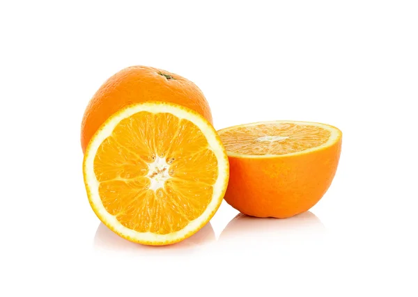 오렌지 과일 흰색 배경에 고립 — 스톡 사진