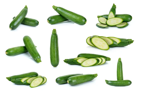 Zuchini aislado sobre el fondo blanco — Foto de Stock