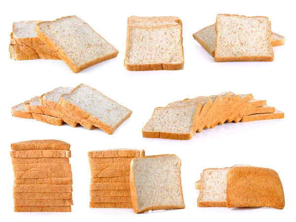 Pane integrale isolato sullo sfondo bianco — Foto Stock