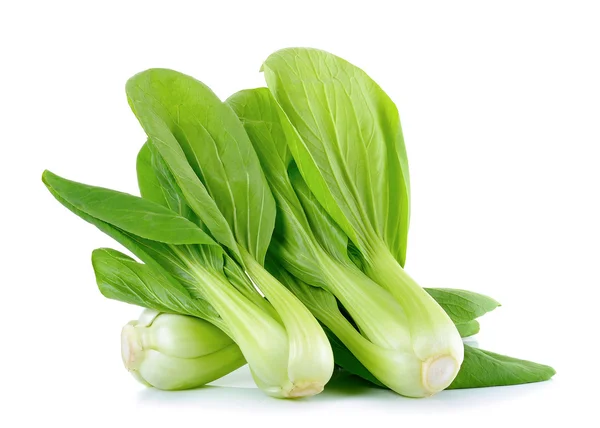 Bok choy sebze üzerinde beyaz izole