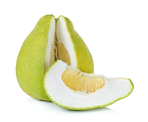 Pomelo frutas isoladas no fundo branco — Fotografia de Stock