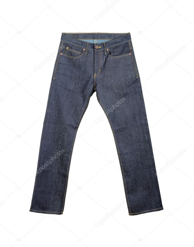 jeans Isolated on the white background