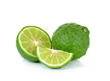 Beyaz arka plan üzerinde izole bergamot