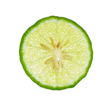 Beyaz arka plan üzerinde izole bergamot 
