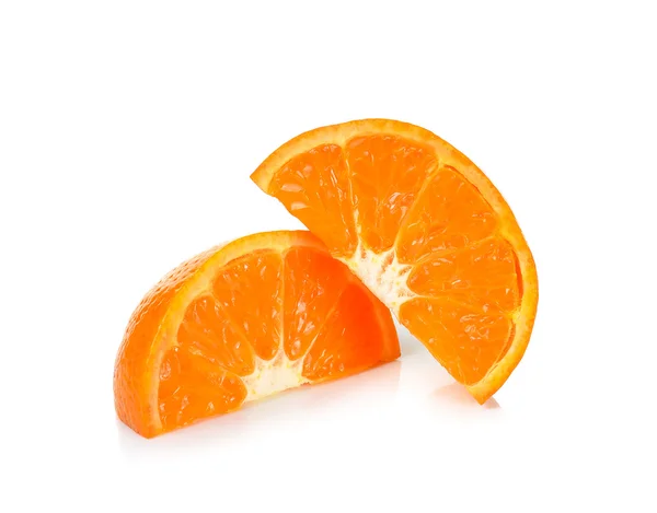 오렌지 흰색 절연의 슬라이스 — 스톡 사진