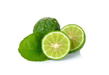 Bergamot izole edilmiş beyaz arkaplan