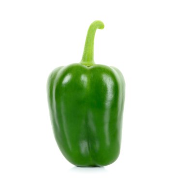 Beyaz arka plan üzerinde izole kırmızı biber