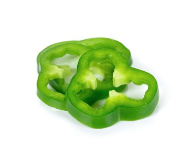 Beyaz arka plan üzerinde izole kırmızı biber