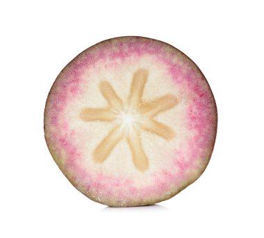 Star beyaz arka plan üzerinde izole elma